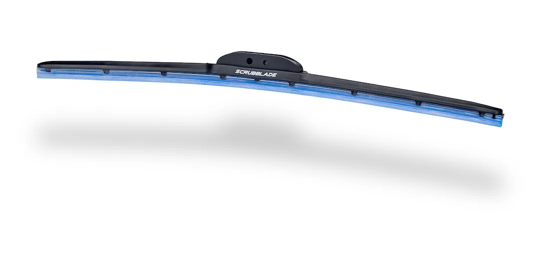 CBB2800 – SCRUBBLADE Windshield Wiper Blade, 28 Inch Length Single Blade Without Spoiler Blazin Blue Standard Ceramic...
